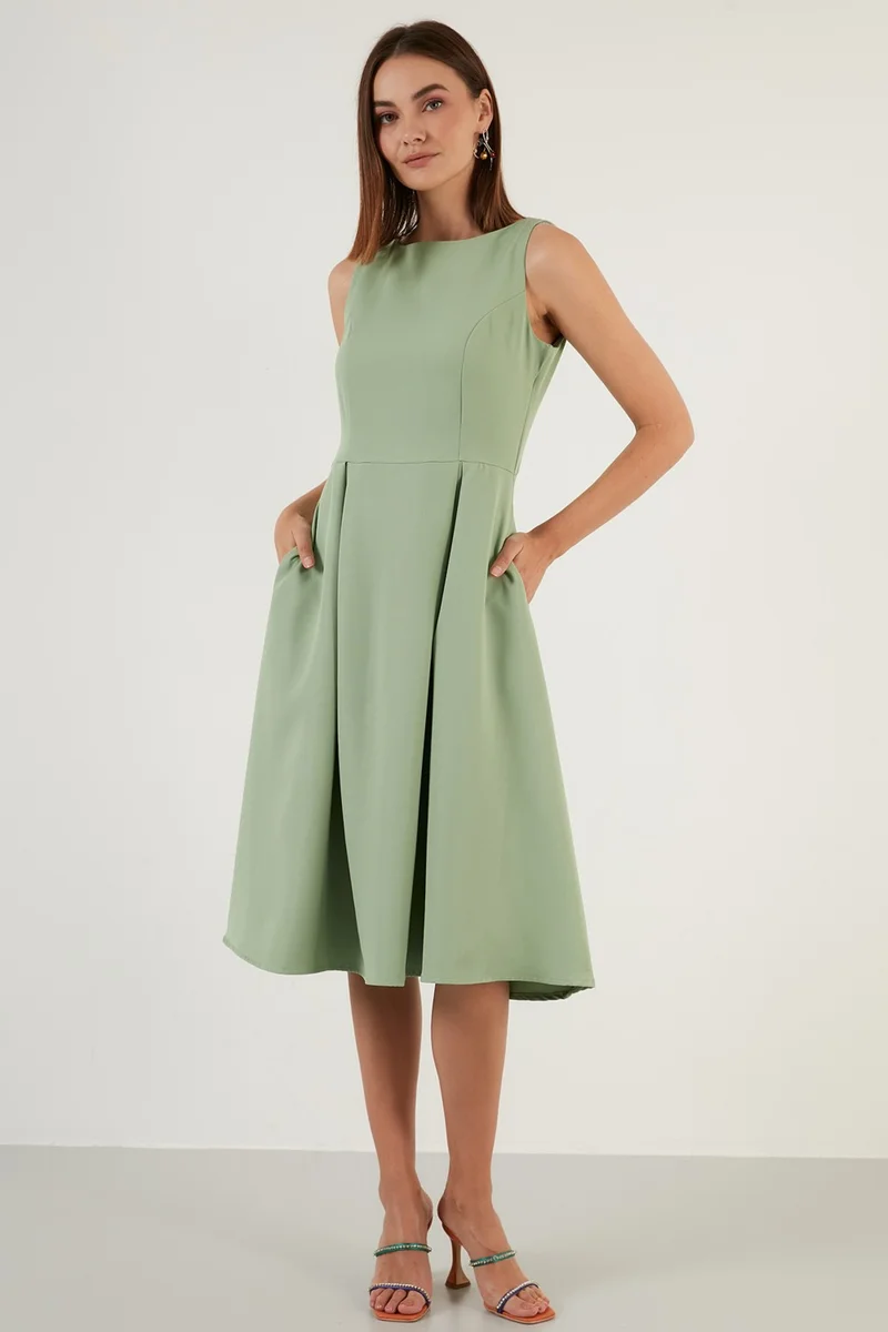 ليلا Sleeveless A-Line Dress