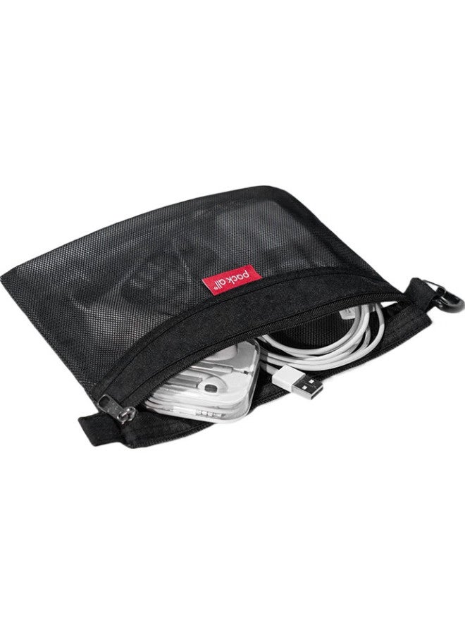 Pack All Storage Set, Pencil Case, Cosmetic And Toiletry Organizer Item Storage Kit, Black - Image 3