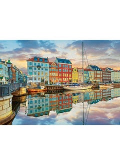EDUCA Sunset At Copenhagen Harbor 2000 Piece Jigsaw Puzzle Puzzle Glue Included Completed Image Measures 37.75" X 26.75" Ages 14+ (19278)  - Image 3