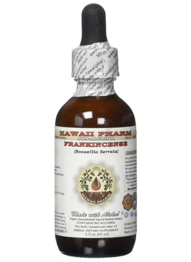 HawaiiPharm - Frankincense Alcoholfree Liquid Extract Frankincense Boswellia Serrata Dried Resin Glycerite Herbal Supplement 2 Oz - Image 1