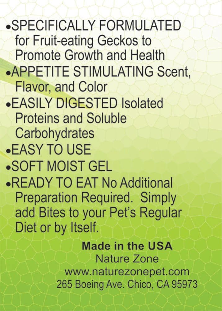 Nature Zone Gecko Bites Soft Moist Food for Fruit-Eating Geckos, 9-Ounce - Image 3