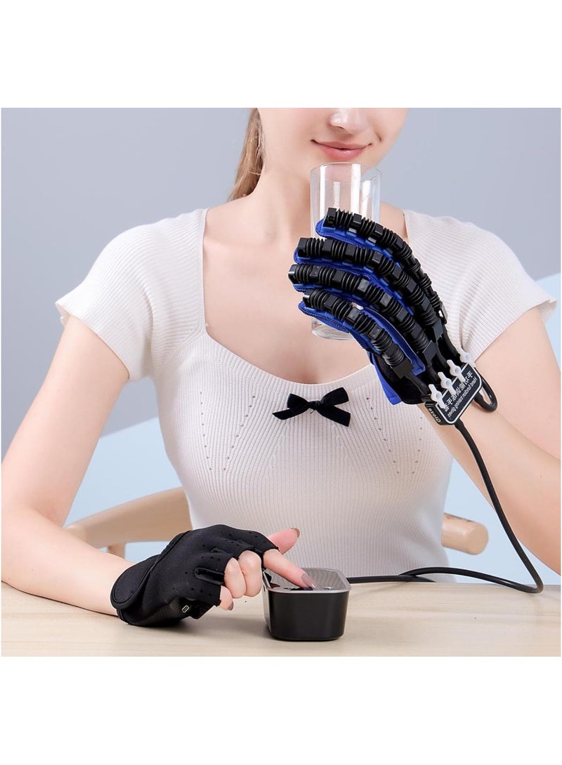 Ainawo Rehability Robot Gloves Hand Stroke Recovery Equipment Hand Dysfunction Patient Training Device Stroke Hemiplegia Finger Orthosis For Long Term Relief Finger Cramps Finger fatigue massage relieves For Left Hand - Image 3