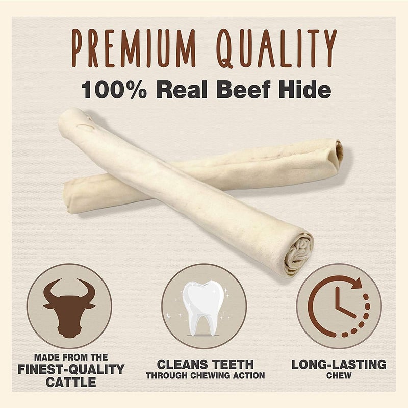 Cadet 3 Pack of Premium Grade Beef Hide Retriever Rolls 4 10Inch Dog Chews Each3 - Image 4