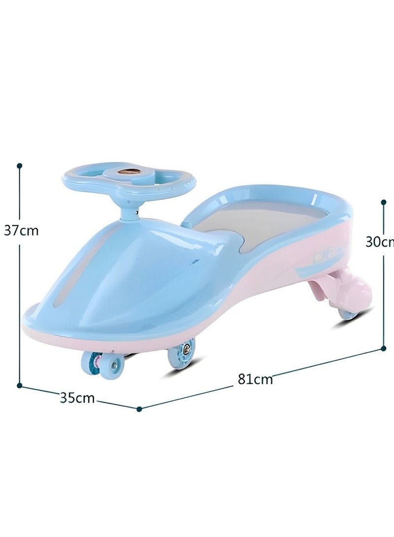 AL BADER Magic Swing Cars for Kids, Twister Magic Ride on Kids Car with LED Wheels, Kids Push Ride on Car With Lighted Seat, Strongest and Smoothest Twister Magic Ride Car for Kids With Music, Blue.  - Image 4