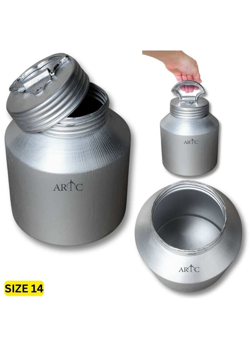 ARTC Multipurpose Premium Quality Ghee Container And Aluminum Canister And Storage For Storing And Preserving Butter