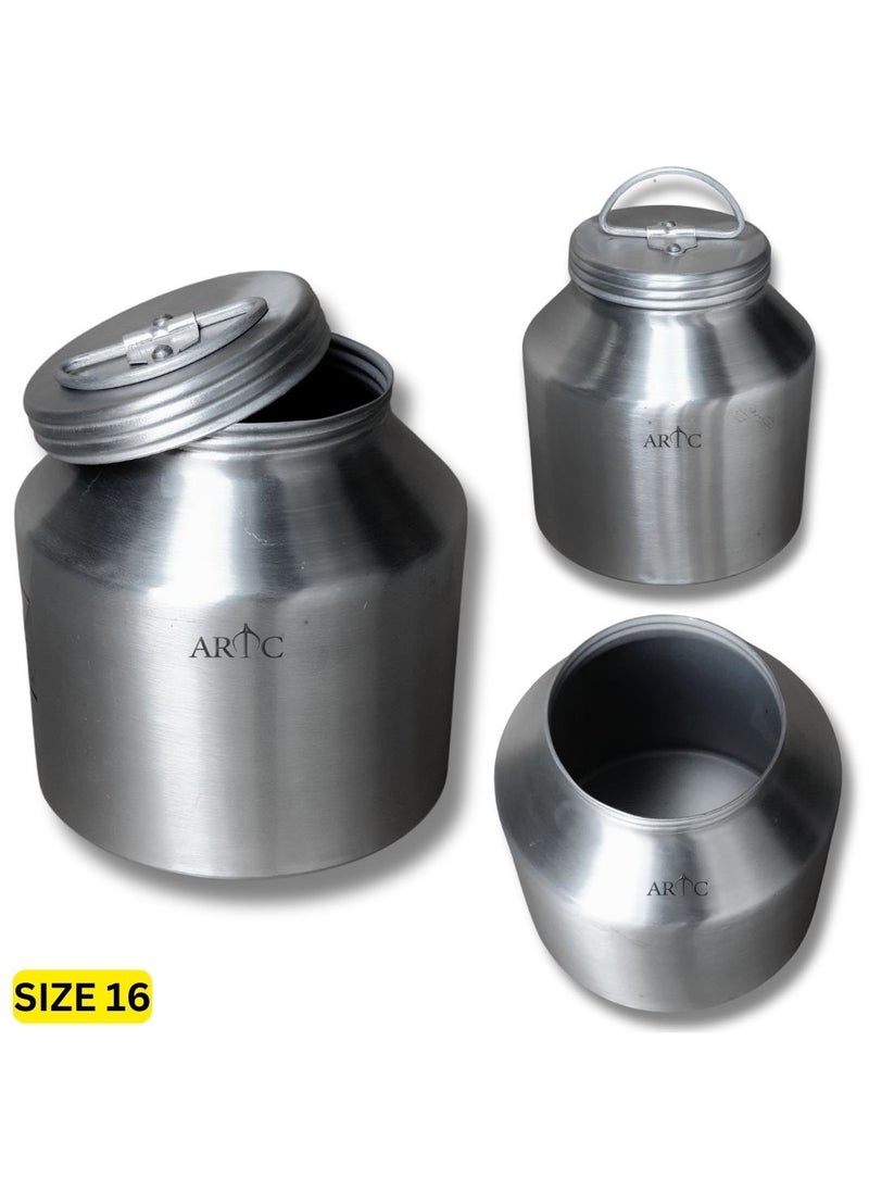 ARTC Multipurpose Premium Quality Ghee Container And Aluminum Canister And Storage For Storing And Preserving Butter