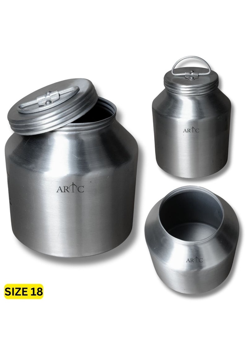 ARTC Multipurpose Premium Quality Ghee Container And Aluminum Canister And Storage For Storing And Preserving Butter