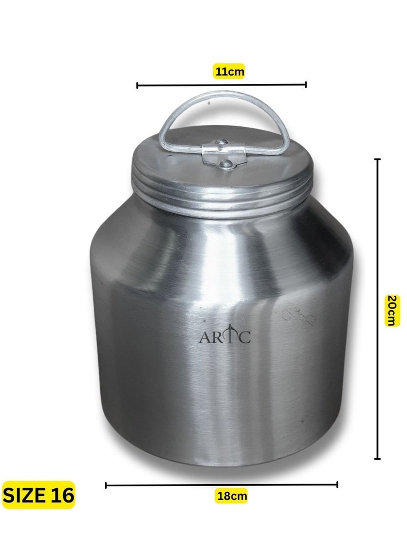 ARTC Multipurpose Premium Quality Ghee Container And Aluminum Canister And Storage For Storing And Preserving Butter