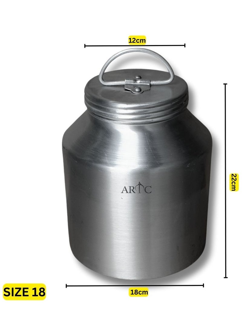 ARTC Multipurpose Premium Quality Ghee Container And Aluminum Canister And Storage For Storing And Preserving Butter