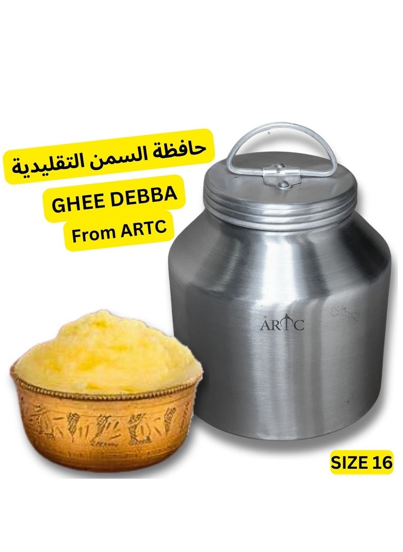 ARTC Multipurpose Premium Quality Ghee Container And Aluminum Canister And Storage For Storing And Preserving Butter