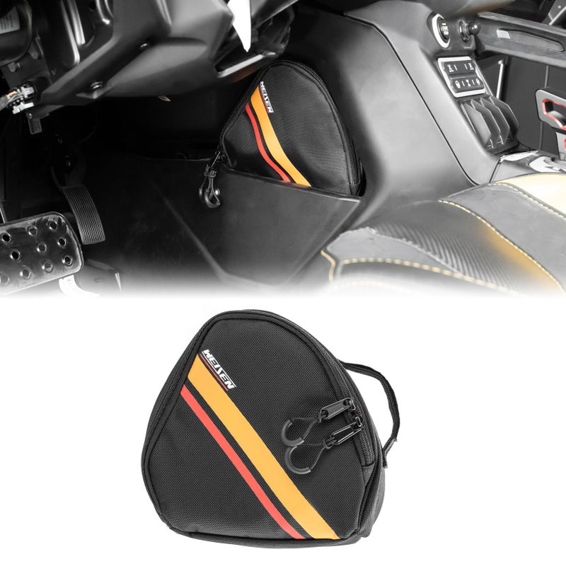 WeiSen UTV Center Console Storage Bags Compatible with Can Am Maverick R 20242026 Accessories 13 5L Gallon Organizer with Dual Zippers - Image 3