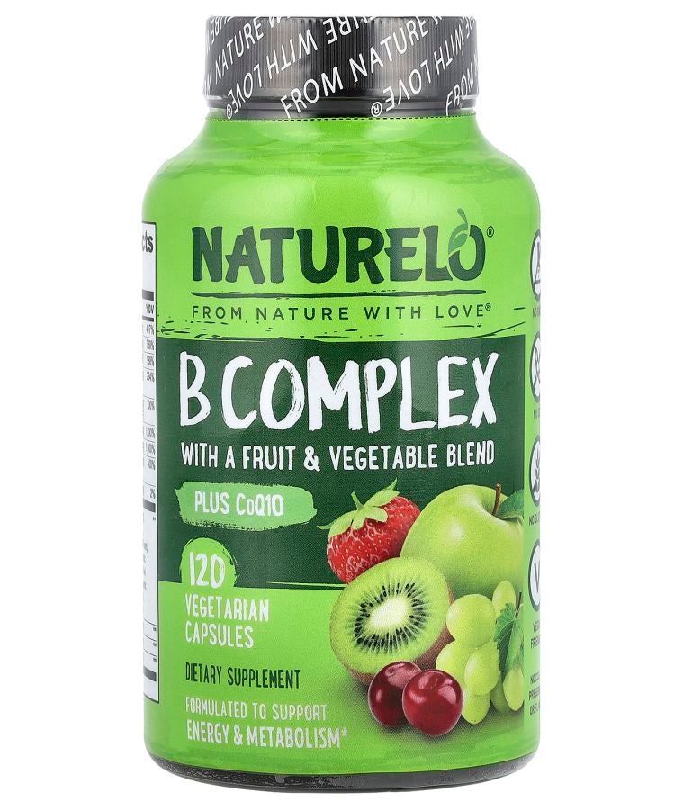 B Complex with a Fruit & Vegetable Blend Plus CoQ10 120 Vegetarian Capsules