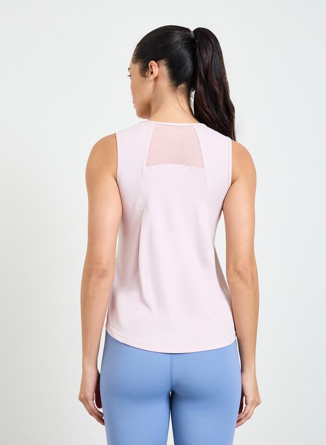 Take Two Pink Back Mesh Panel Active Tank Top - Image 4