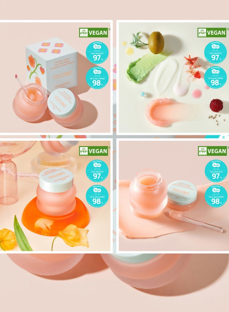 توكوبو قناع الشفاه المزجج فيتا من توكوبو لإصلاح مكثف طوال الليل وتغذية عميقة - Image 3