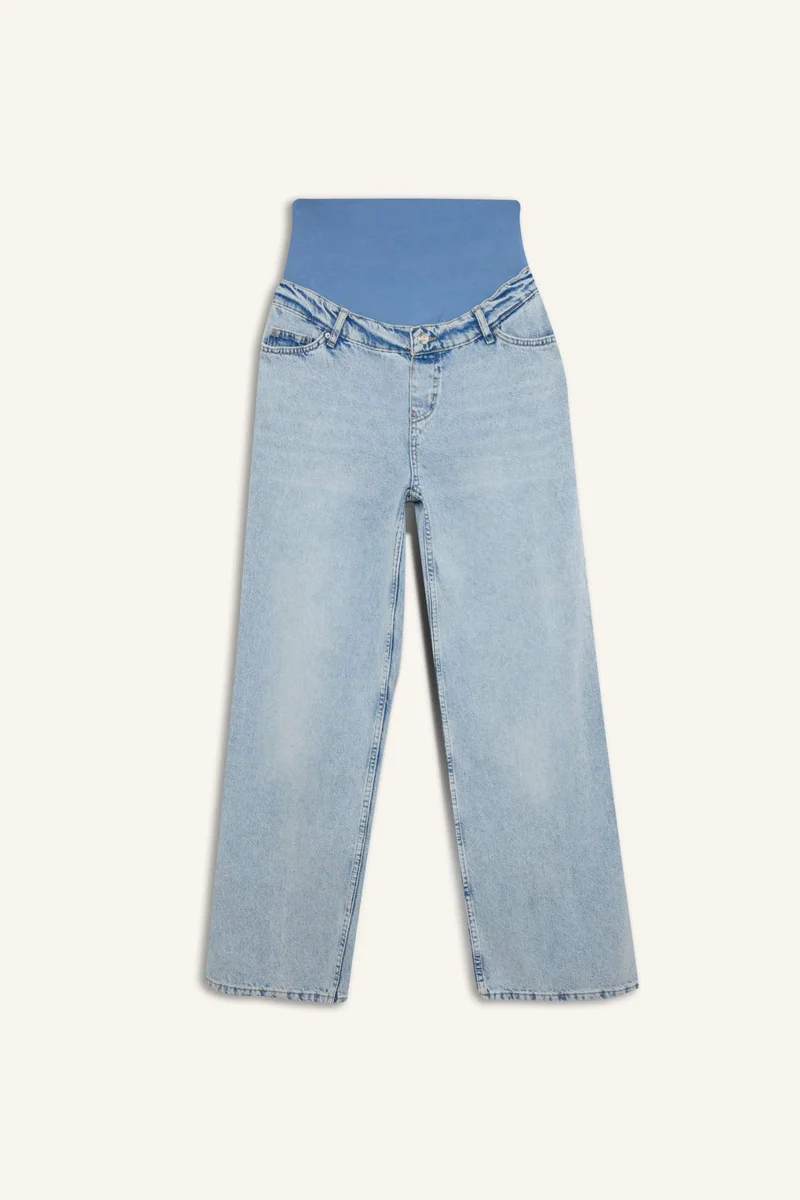 ديفاكتو Wide Leg Denim Maternity Pants