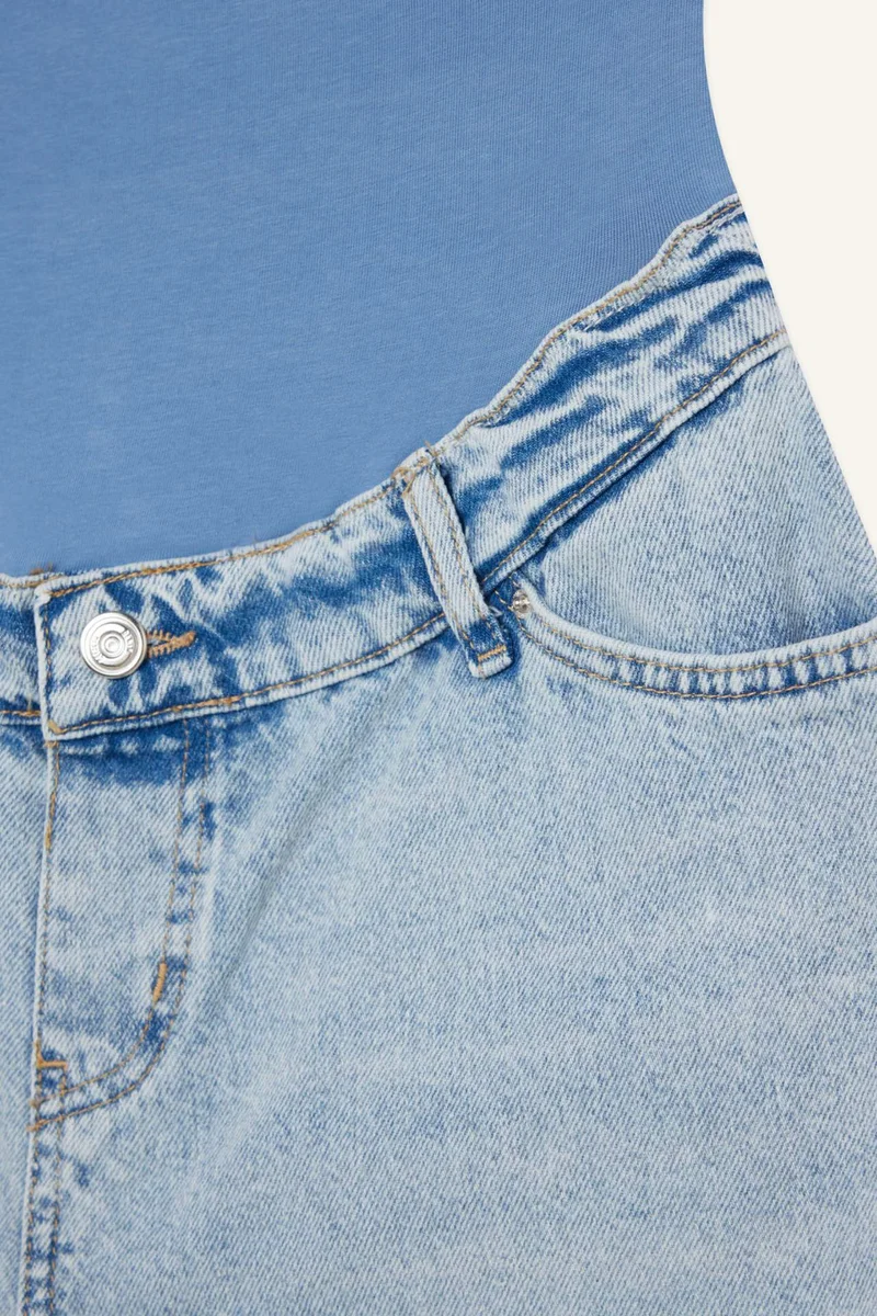 ديفاكتو Wide Leg Denim Maternity Pants