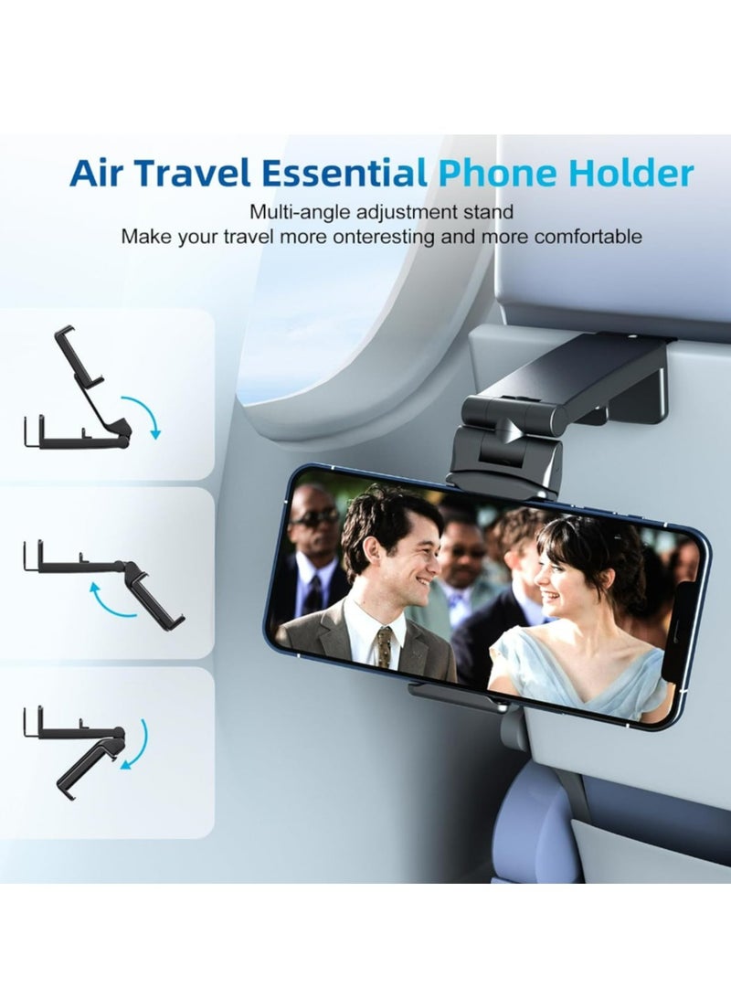 Airplane Travel Essentials Phone Holder, Universal Airplane Flight Essentials Phone Mount 360 Degree - Image 2