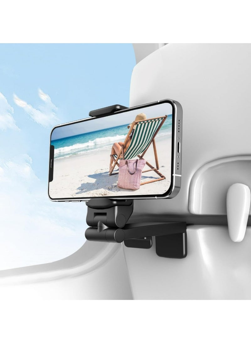 Airplane Travel Essentials Phone Holder, Universal Airplane Flight Essentials Phone Mount 360 Degree - Image 1