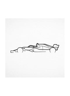 MIRFA Wooden Wall Art With Self Adhesive Base - Black (Formula 1 Car)  - Image 1