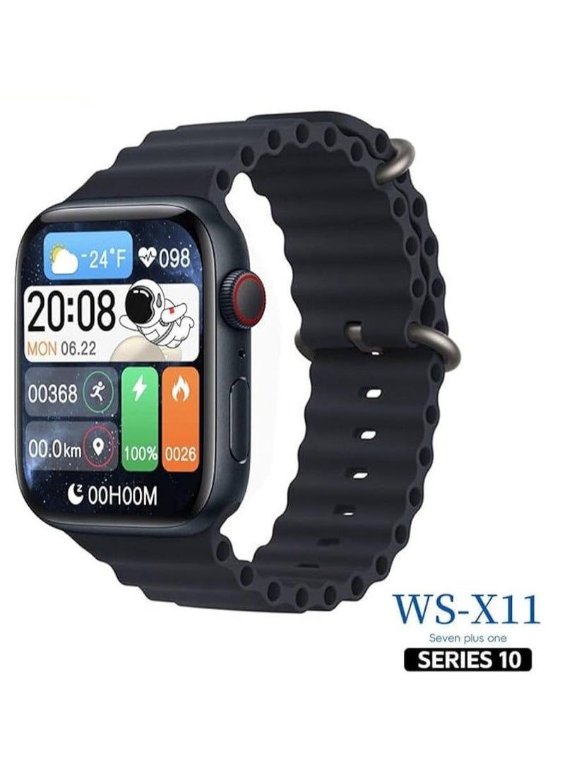 Wisme WS-X11 Series 10 Smart Watch With AI Voice Assistance 7 Pair Straps - Image 1