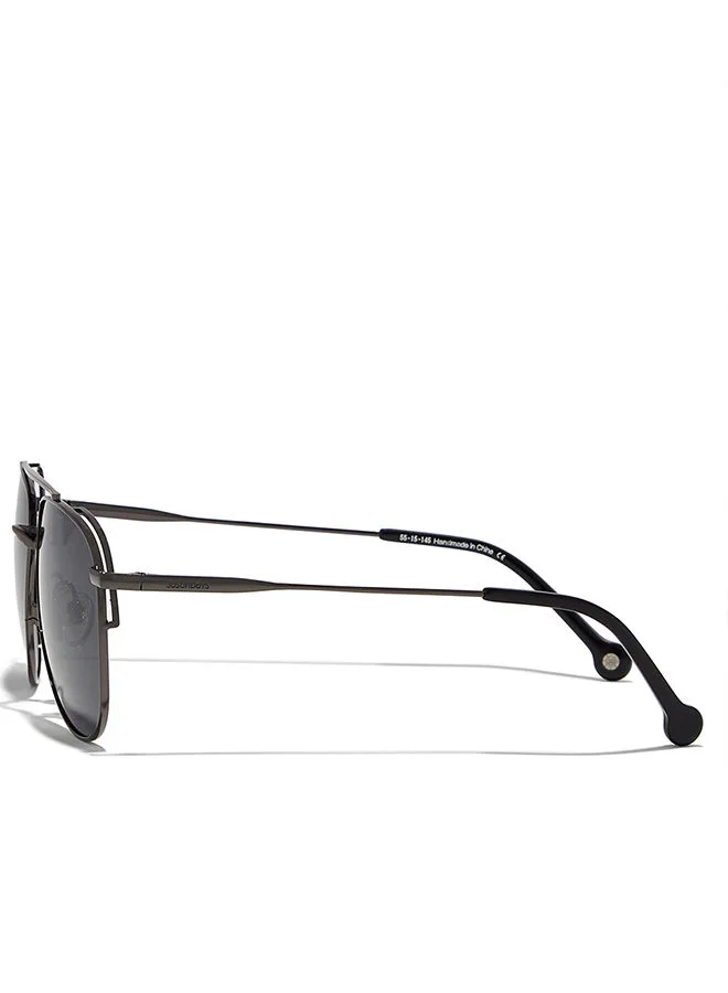 30Sundays 30Sundays LEGACY,Men Sunglasses, Aviator Sunglasses, UV Protection: UV400 (Gray,Black)