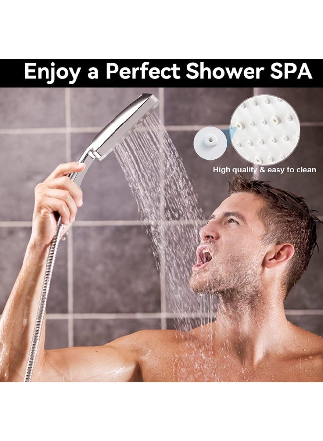 Beauenty High-Pressure Shower Head with 6 Spray Modes and 1.5m Hose - Shower Head Holder Included - Water-Saving Shower Set for Bath Taps - Image 4