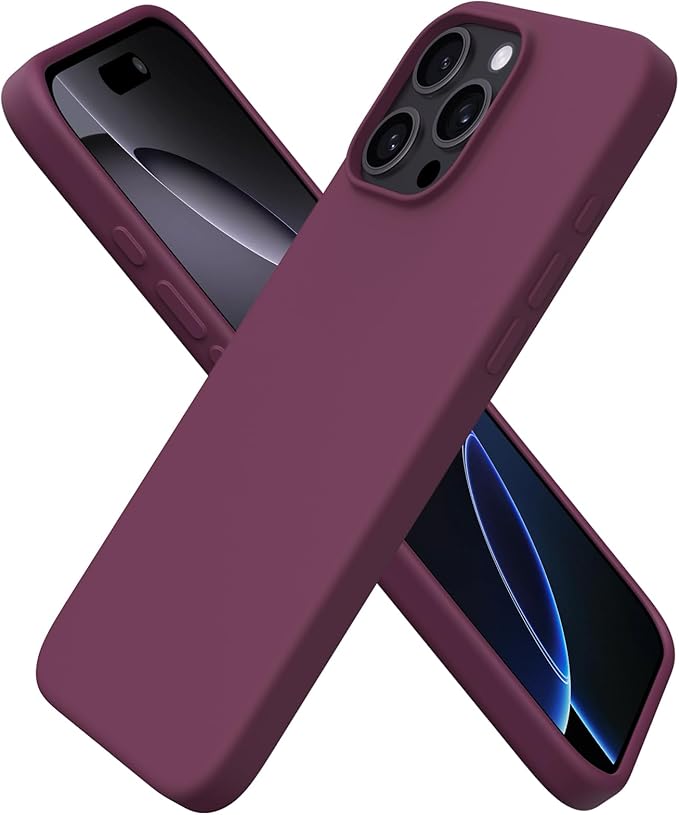 Unipha iPhone 16 Pro Max Silicone Case Burgundy - Image 1