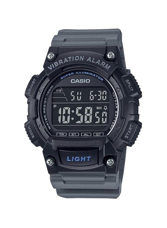 Casio Watch for Men W-736H-8BVDF Digital Resin Band Black - Image 1