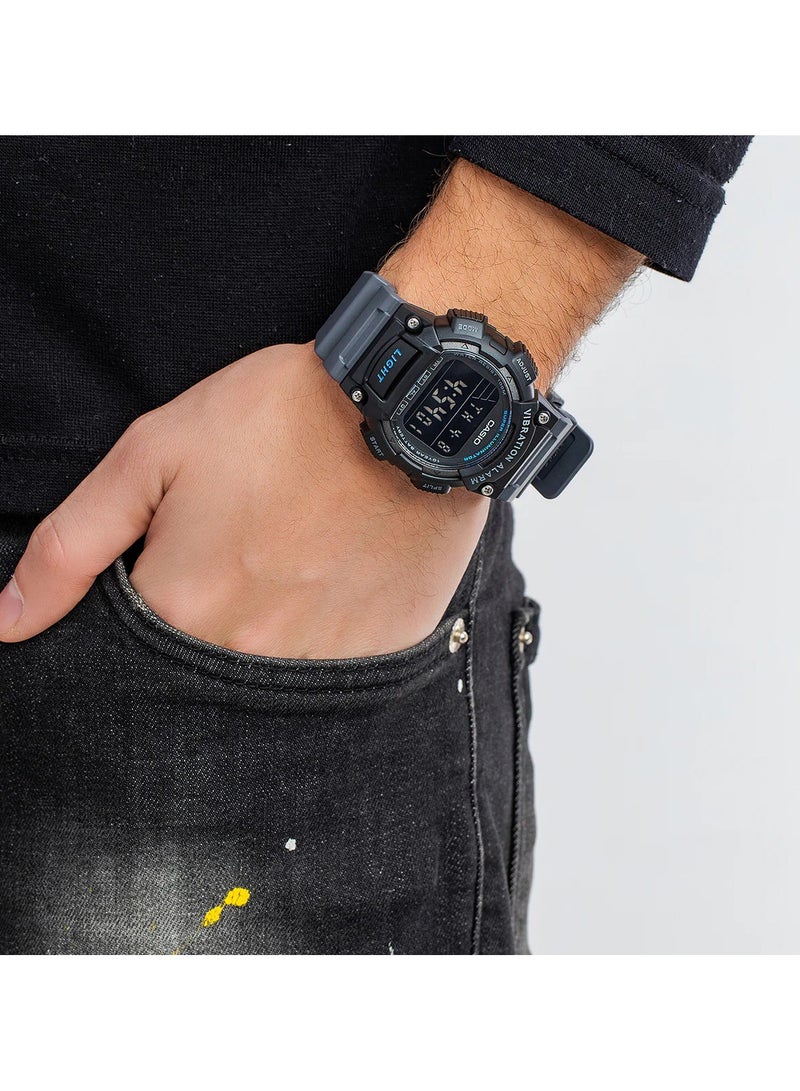 Casio Watch for Men W-736H-8BVDF Digital Resin Band Black - Image 4