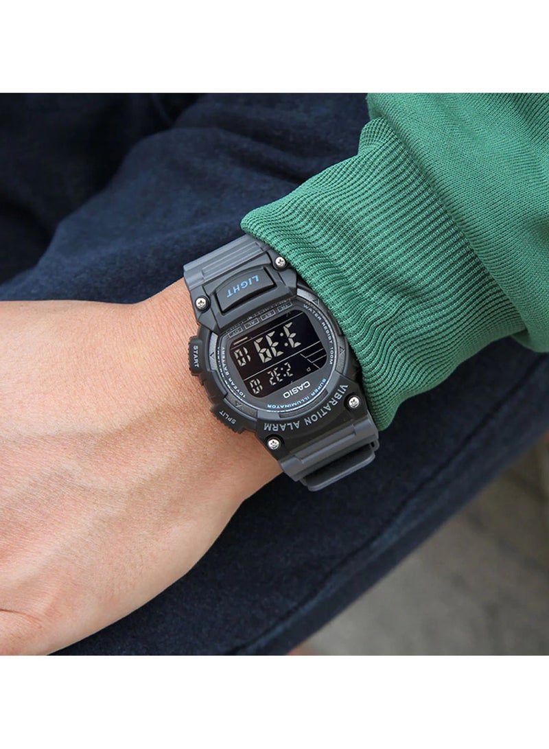 Casio Watch for Men W-736H-8BVDF Digital Resin Band Black - Image 5