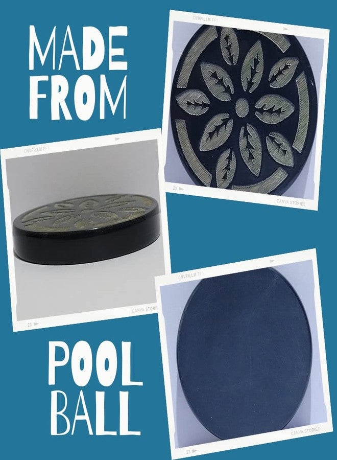 NHD Professional Carrom Striker 814, Made of Number 1 Belgian Billiard Ball, Pool Ball Striker, Tournament Striker, Approved Striker, Dimensions 41mm X 8mm, Weight 15 Grams (Black) - Image 3