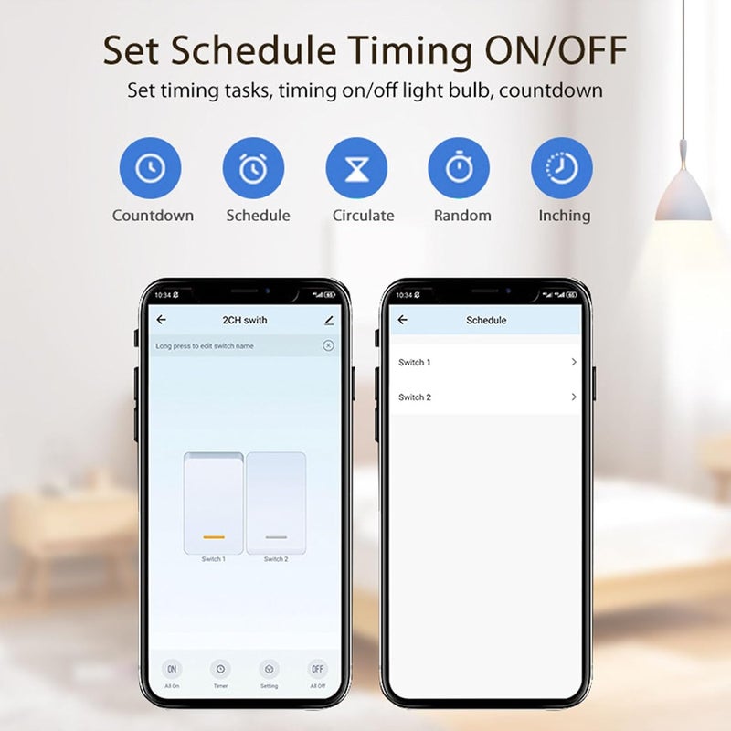 klarako Smart Dimmer Switch Button Pusher Wireless Control, for Automatic Light Switch, Timer and APP Remote Control Works with Smart Speakers and Sockets - Image 3