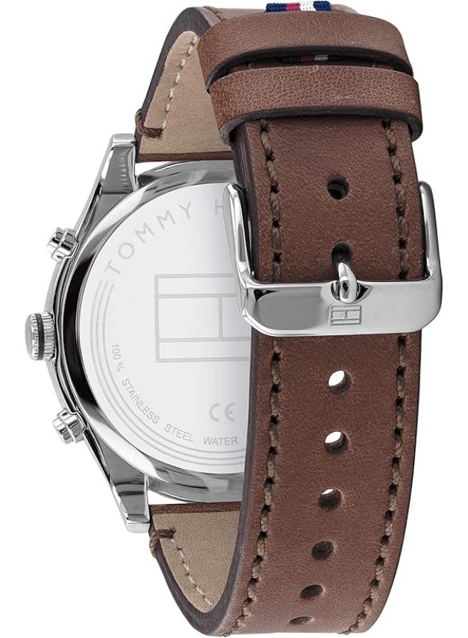 TOMMY HILFIGER Tommy Hilfiger Leather Chronograph Watch 1791741 + Tommy Wallet  - Image 3