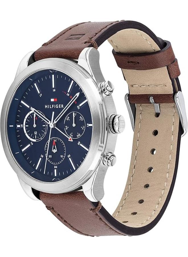 TOMMY HILFIGER Tommy Hilfiger Leather Chronograph Watch 1791741 + Tommy Wallet  - Image 2