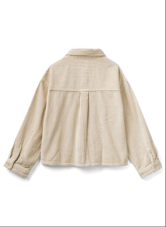 Benetton OVERSIZED SHIRT IN VELVET  - Image 2