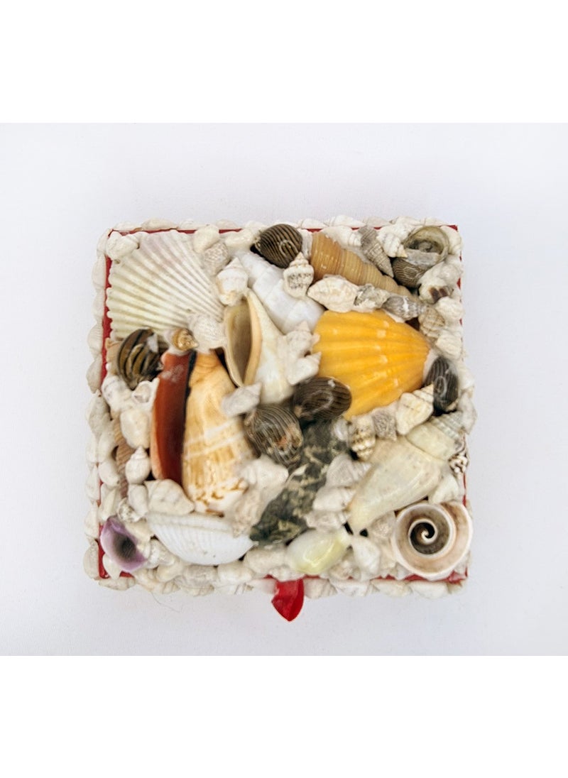 evinizdeki okyanus esintisi turkuaz hediyelik Medium Square Box  - Image 1