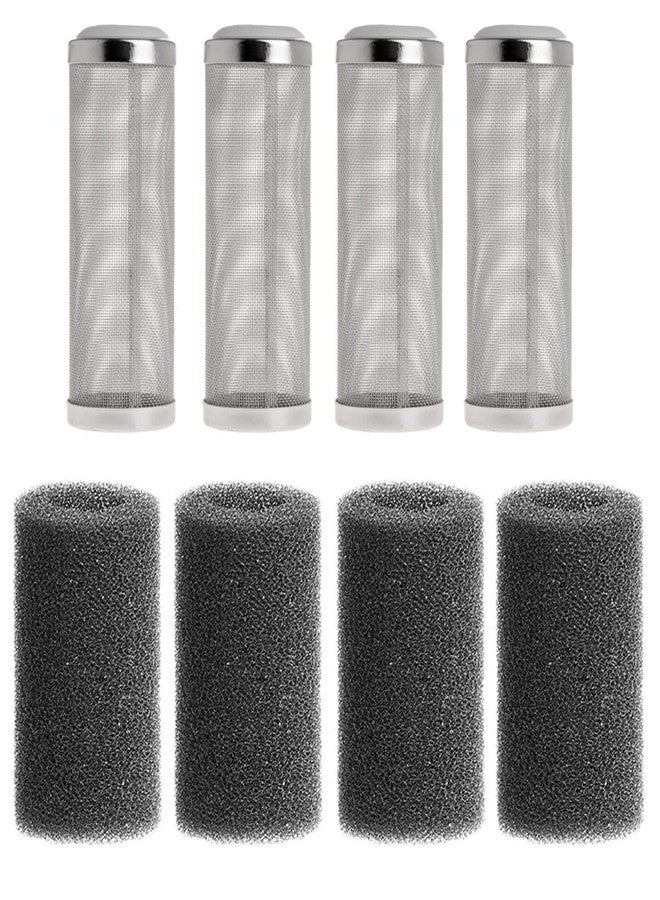 Pitertul 4Pcs 16mm Stainless Steel Aquarium Filter Inflow Inlet Basket Mesh Shrimp Guard for Aquarium Fish Tank Fish Shrimp with Sponge Aquarium Filter Protector Cover - Image 1