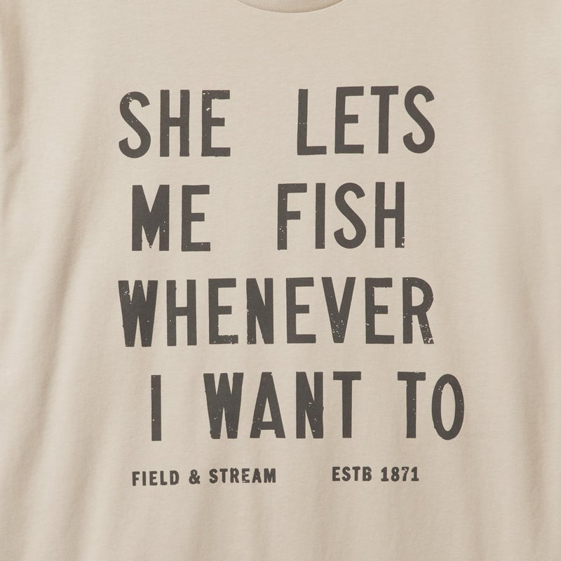 Field & Stream Mo Fish Short Sleeve Tee Shirt, Cream, X-Large - Image 3