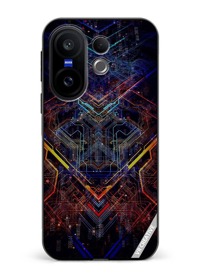 Protective Case Cover For Vivo X200 FE  Design Multicolour