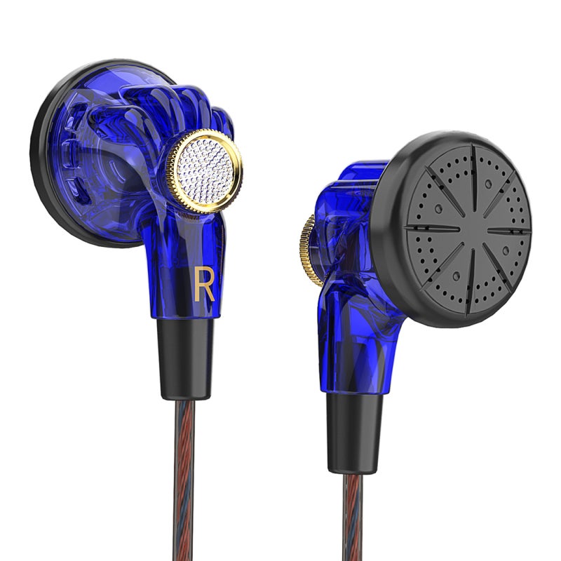 QKZ In-ear Wired Earphones Monitor Headphones HIFI Professional Level Polymer PET Diaphragm Dynamic Earphone Line Control Ergonomic Design Clear Communication Music Sport Headphones with Microphone - Image 1