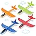 VCOSTORE 4 Pack Foam Airplanes for Kids 175 Large Throwing Foam Glider Planes ToysFlying Styrofoam Kid Airplanes Toy for 3 4 5 6 7 8 9 10 11 12 Year Old Boys Girls with Outdoor Sports Play - Image 4