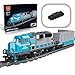 MOCBROPCS Train Building Block Set Freight Cargo Internal Combustion Locomotive Model Building Toys Gift for Kids Age 8Adult 1078 Pieces with 32 Rails and Rechargeable Motor - Image 2
