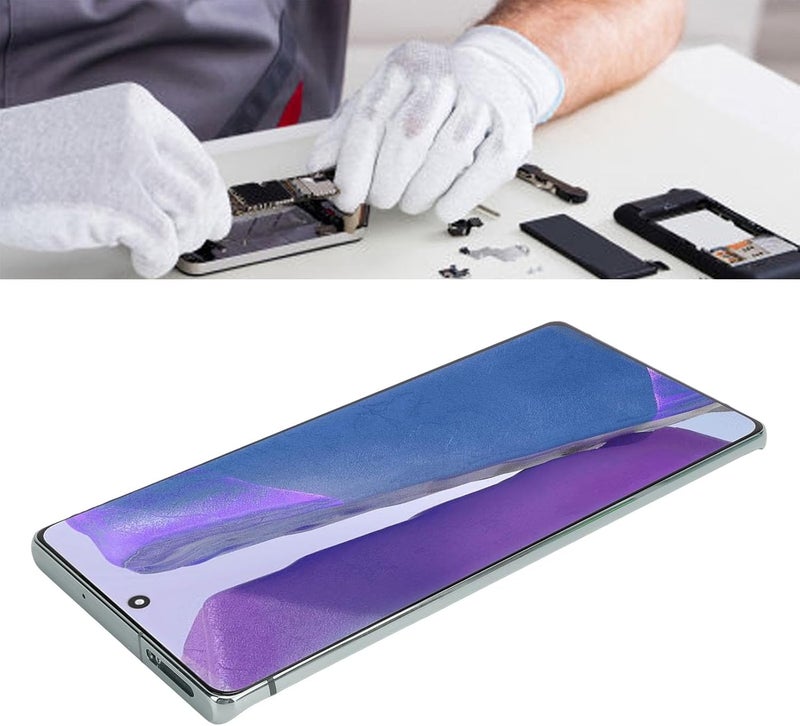 استبدال شاشة LCD لهاتف Note 20 5G و Note 20 4G، مجموعة الرقمنة مع أداة التفكيك، بصمة الإصبع، الإطار، اختبار QC صارم قبل الشحن (أخضر) - Image 3