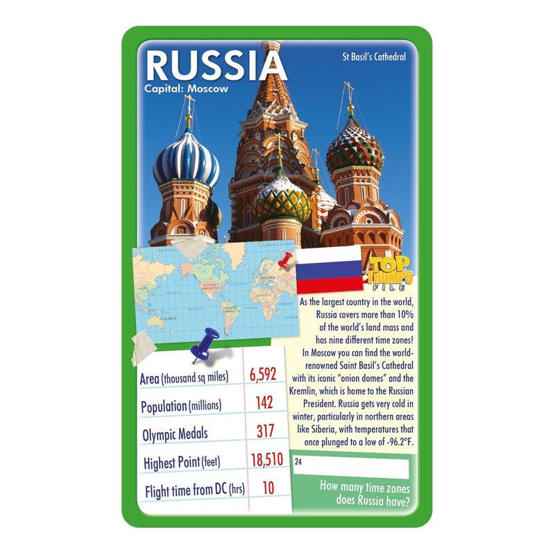 Top Trumps لعبة بطاقات توب ترومب دول العالم الكلاسيكية - Image 3