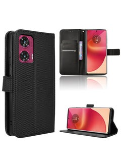 Case Cover for Motorola Edge 50 Fusion With Full Body Camera Len Protector PU Leather Wallet Card Holder Shockproof Protective Back Cover With Release Hand Phone Daily Video Kickstand