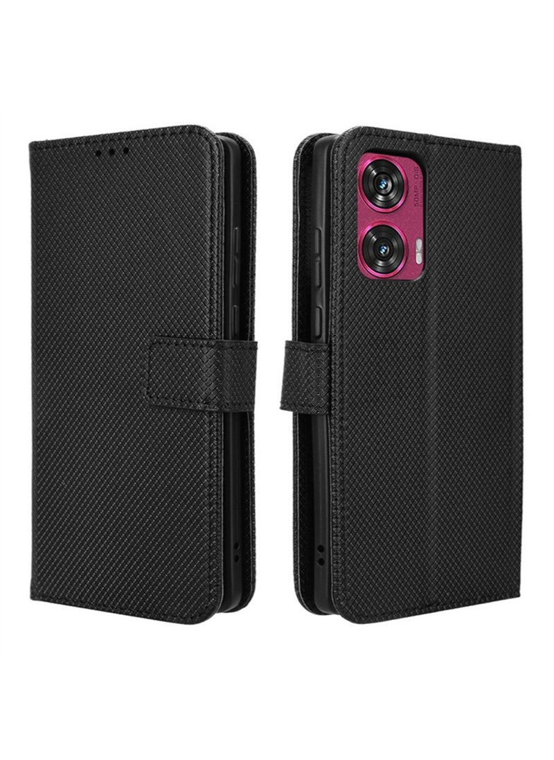 X-level - Case Cover for Motorola Edge 50 Fusion With Full Body Camera Len Protector PU Leather Wallet Card Holder Shockproof Protective Back Cover With Release Hand Phone Daily Video Kickstand - Image 1