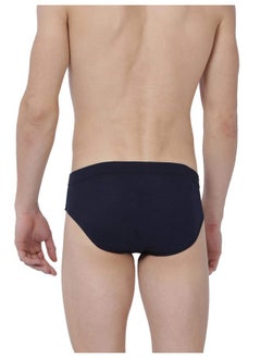 Levi's Levi's Men's Cotton Style #011 Comfort Regular Fit Solid Brief (Pack of 3) (#011-BRIEF-BLK/NAVY/NMEL-P3_Black,Navy,N.Melange_L)  - Image 5