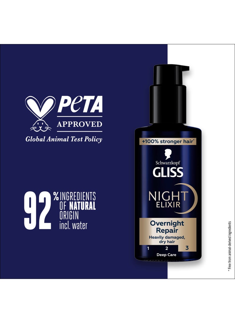 Gliss Night Elixir Overnight Repair 100ml - Image 5