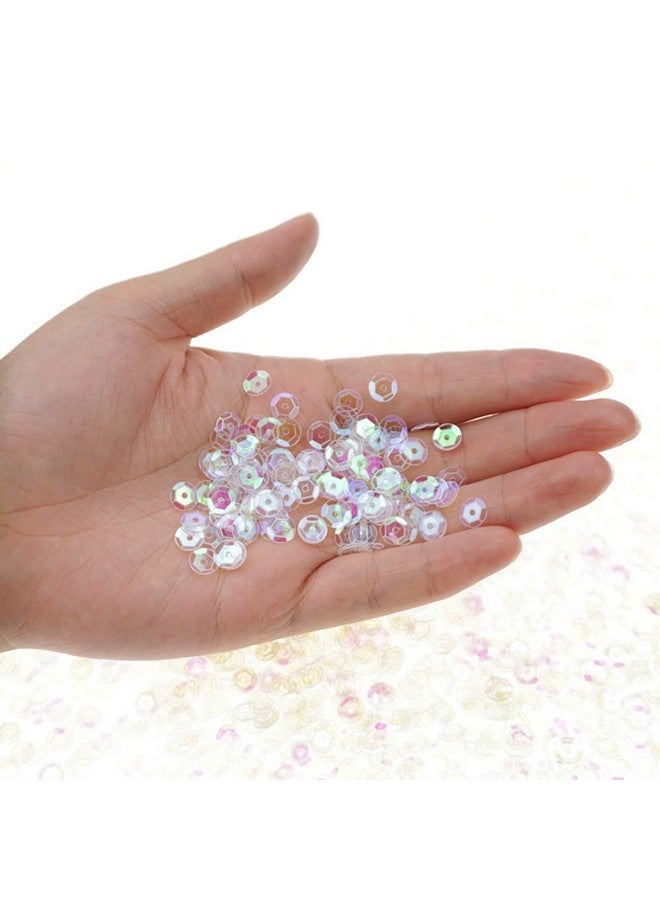 Bilipala Bulk Clear Sequins Crystal Iridescent Spangles For Diy Crafts Embroidery 6Mm About 3000 Pieces - Image 1