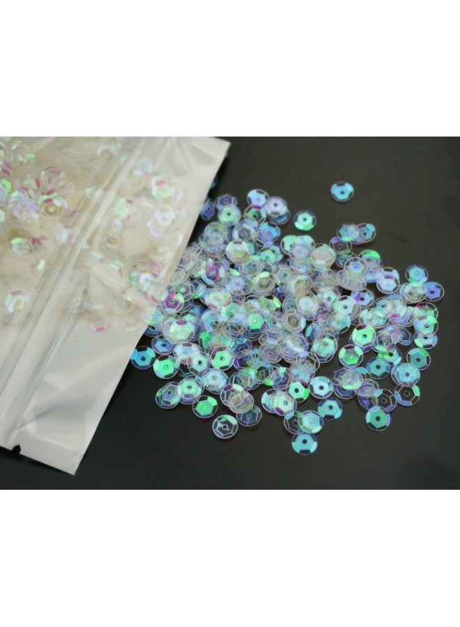 Bilipala Bulk Clear Sequins Crystal Iridescent Spangles For Diy Crafts Embroidery 6Mm About 3000 Pieces - Image 3